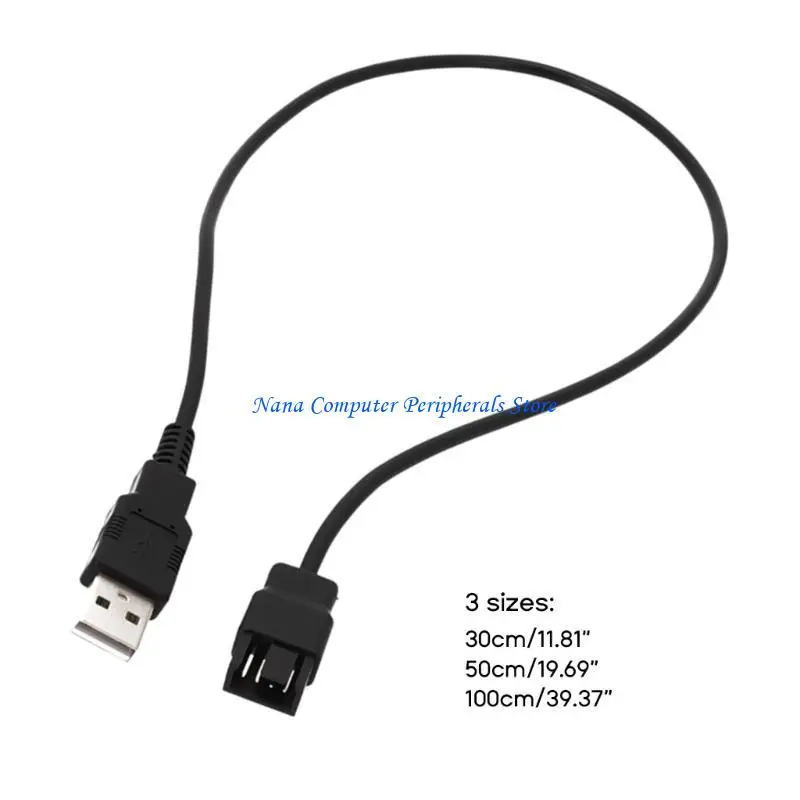 F68C 5V 4PIN ноутбук вентилятор Power Power Cable USB до 4PIN ПК кабель вентилятора USB для компьютерного процессора PWM