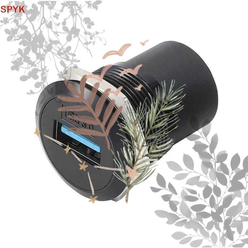 22mm 3 Pin Metal Round Socket Male Female Panel Audio Microphone: Connectors Data Transfer Module