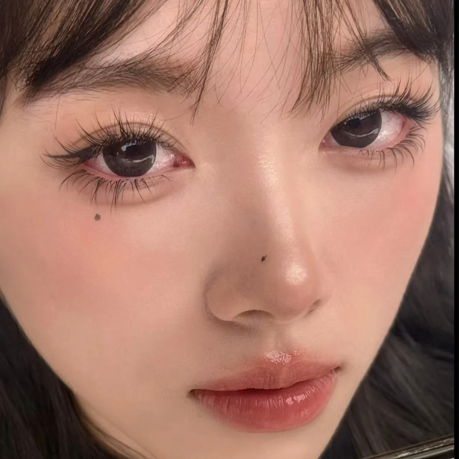 8-10mm Nerz Fischschwanz Cluster Falsche Wimpern Natürliches Volumen Kein Kleber erforderlich Künstliche Wimpern Verlängerung Einzelne Wimpern Augen Make-up =