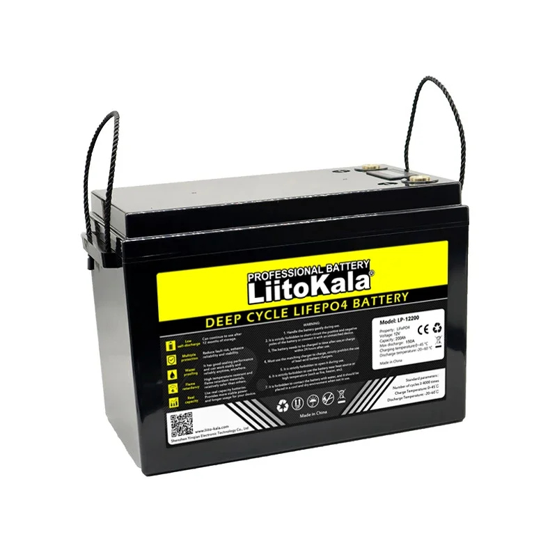 New LiitoKala 12.8V 280Ah LiFePO4 battery pack with 12V 4s BMS For RV Campers Golf Cart Off-Road Solar Wind batteries Tax Free