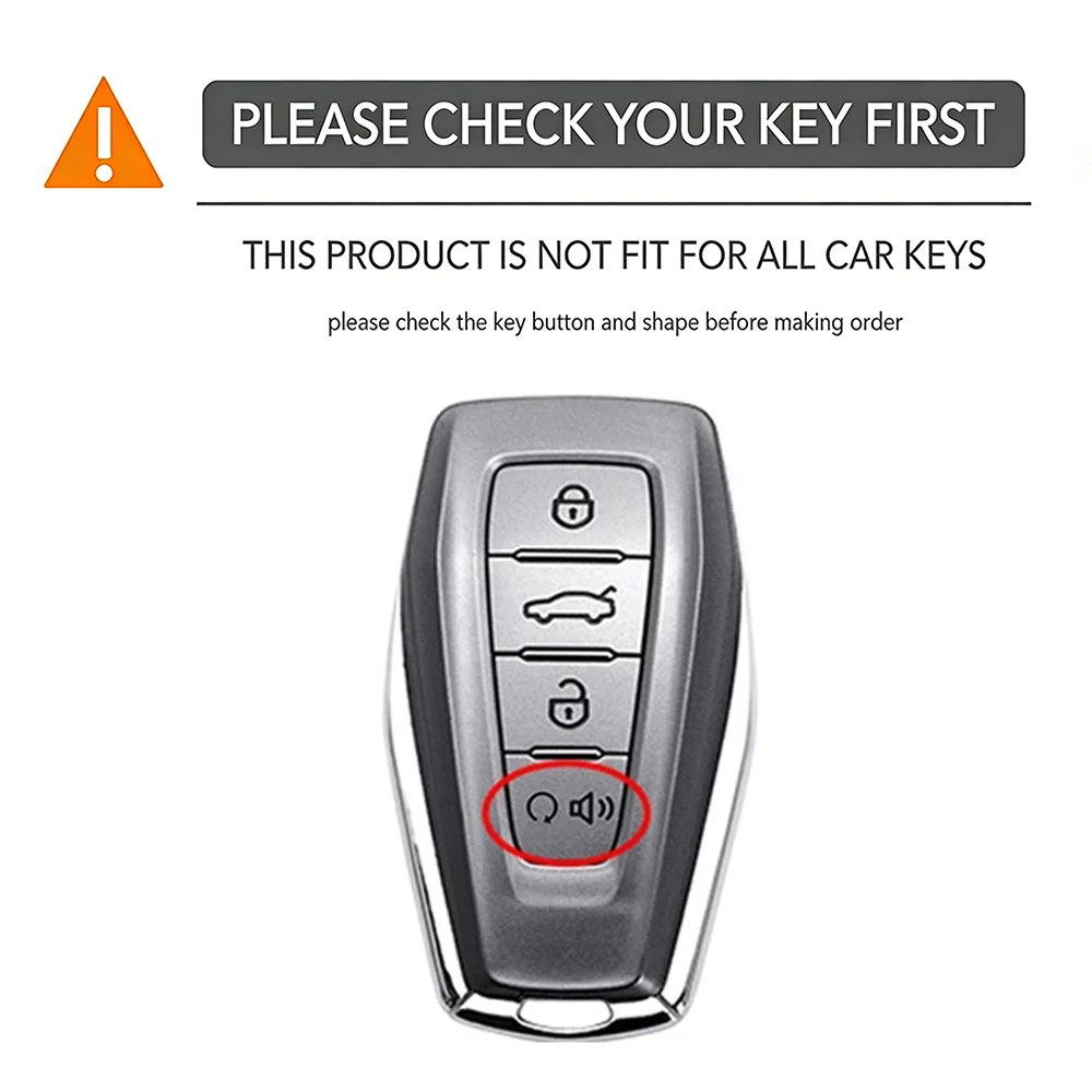 Silicone Car Key Fob Cover with Keychain for Geely Coolray Emgrand X6 Global Hawk GX7 Azkarra Okavango Anti Scratch Key Holder
