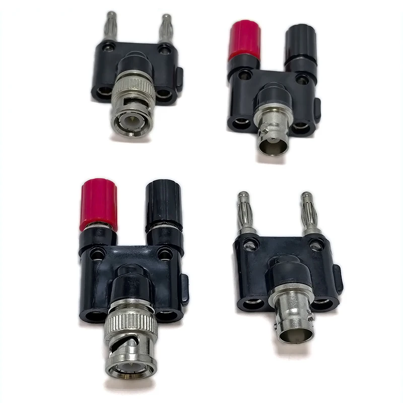 1Pcs BNC to Banana Male Plug and Female Jack RF Coaxial Test Adapter Connector