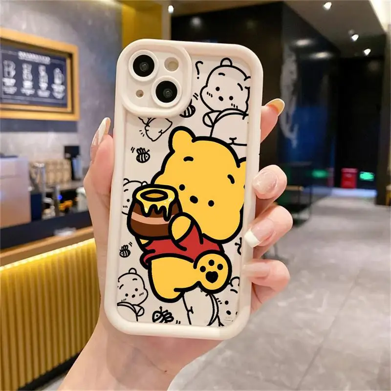 Funda de teléfono de Disney Winnie The Pooh, carcasa suave para Vivo Y02, Y03, Y12S, Y15S, Y93, Y16, 17, Y19, Y21, Y22S, Y30, Y35, Y36, Y50, Y67, 4G, 5G