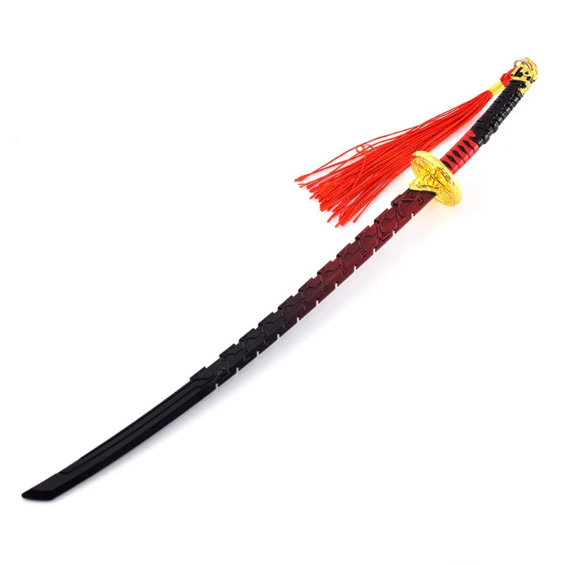 26cm/10.24in Tom Clancy's Recon Game Peripheral Samurai Sword Figurines Toys Metal Crafts Model Ornament Katana Desktop Display