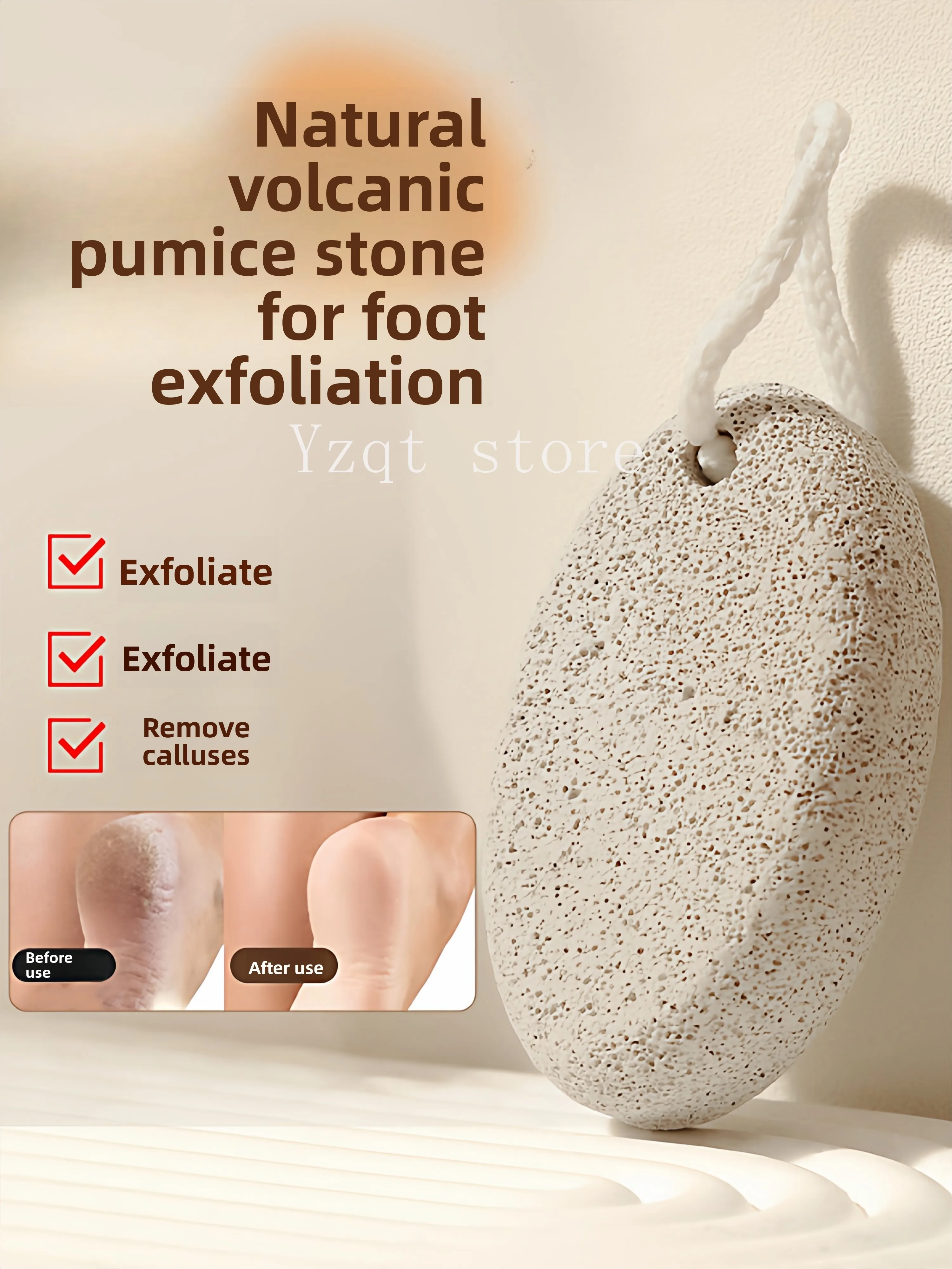 Volcanic stone, grindstone, dead skin removal, callus removal, exfoliation tool, foot washboard,  grinder, pedicure