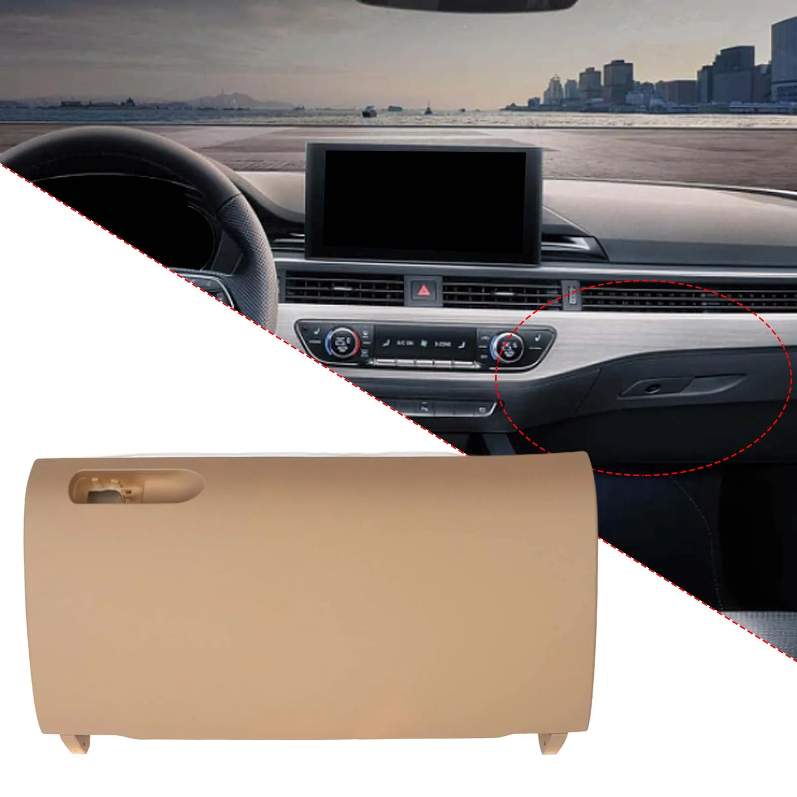 8E1857124A Glove Box Cover Direct Replaces Car Repair Hardware Car Accessory Glove Box Compartment Lid for Audi A4 S4 RS4