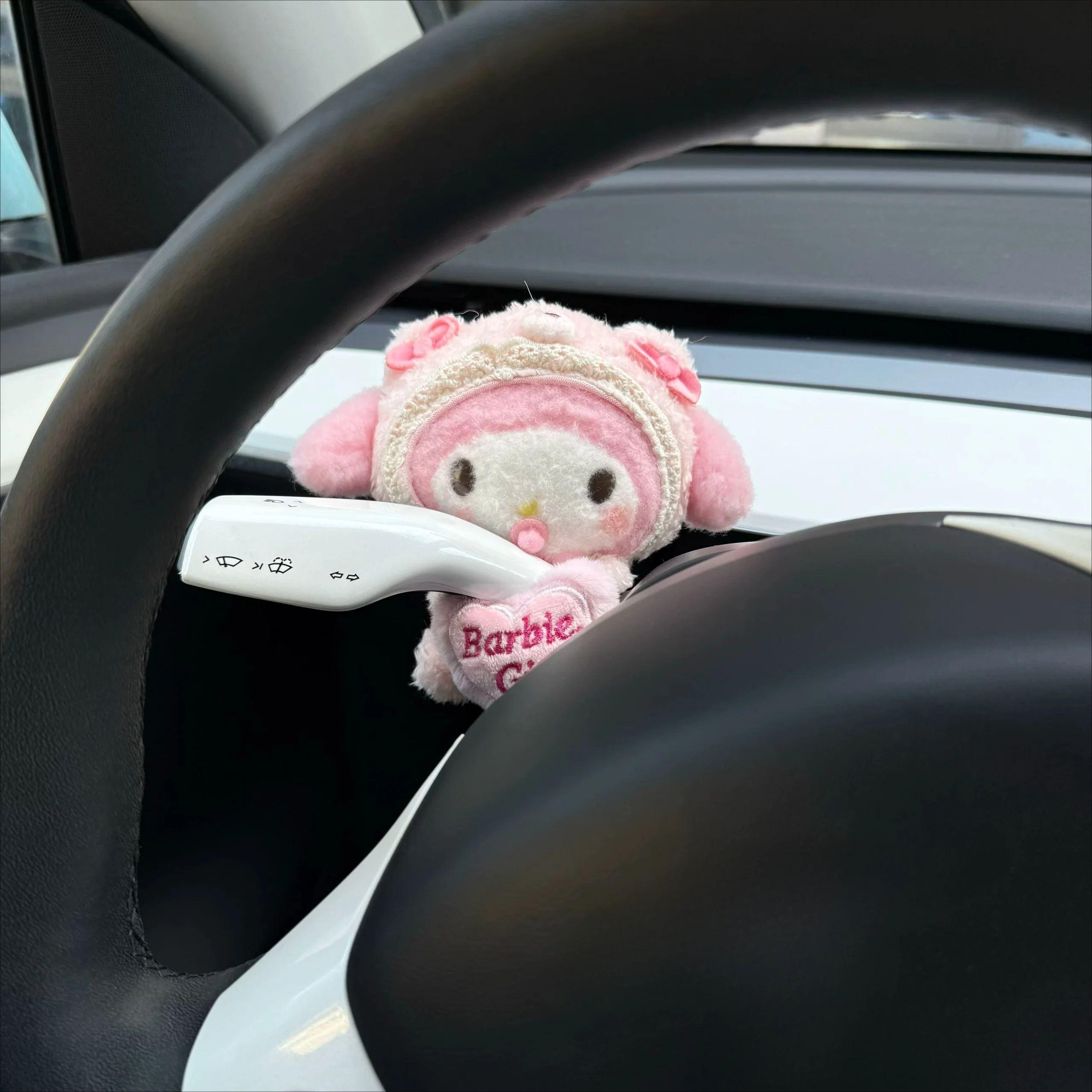 

Sanrio Hello Kitty Car Decoration Cat Cute Cartoon Car Decoration Wiper Turn Signal Plush Seat Belt Cover