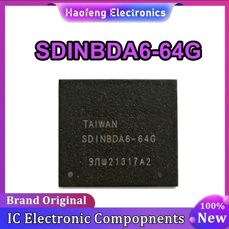 SDINBDA6-64G 5.1 version 64GB flash granular storage chip IC eMMC 0-10 New Original in Stock