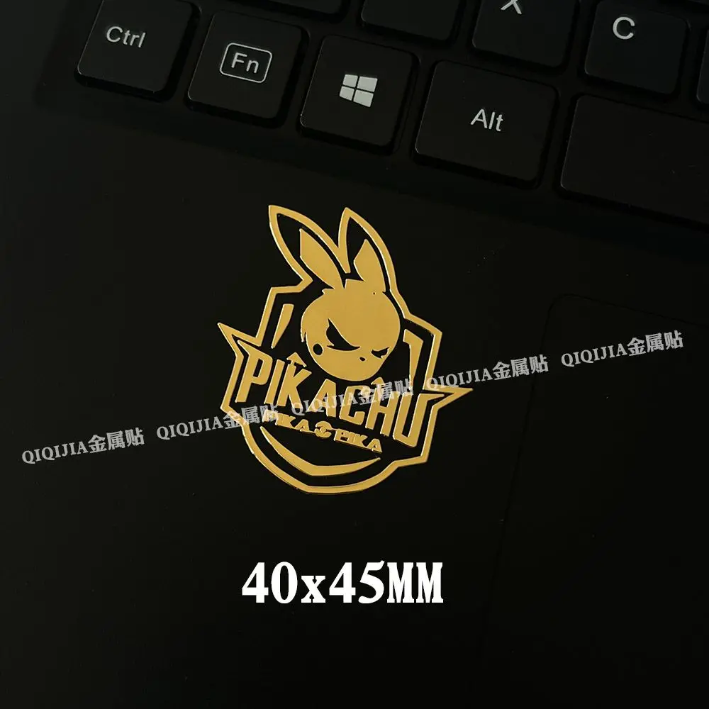 Pikachu Pokémon Metal Sticker Mobile Phone Tablet Laptop Headphones Decorative Sticker