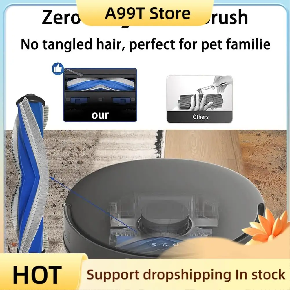 

A99T For ECOVACS DEEBOT T30S/ T30S Combo Robot Vacuum Cleaner Main Side Brush Hepa Filter Mop Cloth Dust Bag Accessories Kit
