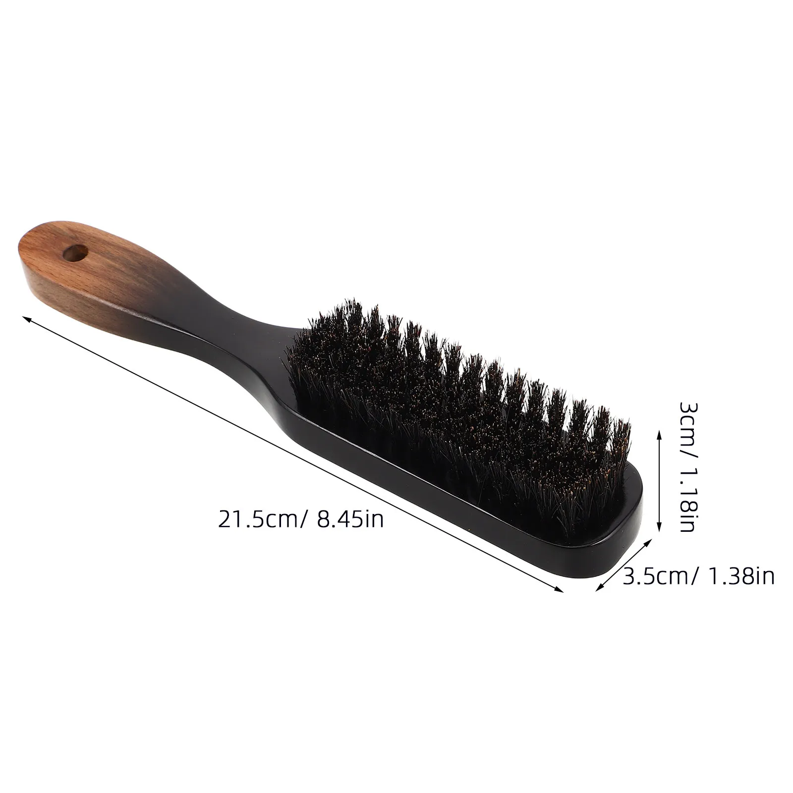 Boar Bristle Beard Brush Men Grooming Tool Wood Gradient Handle Facial Hair Grooming Comb Barber Styling Brush Beard