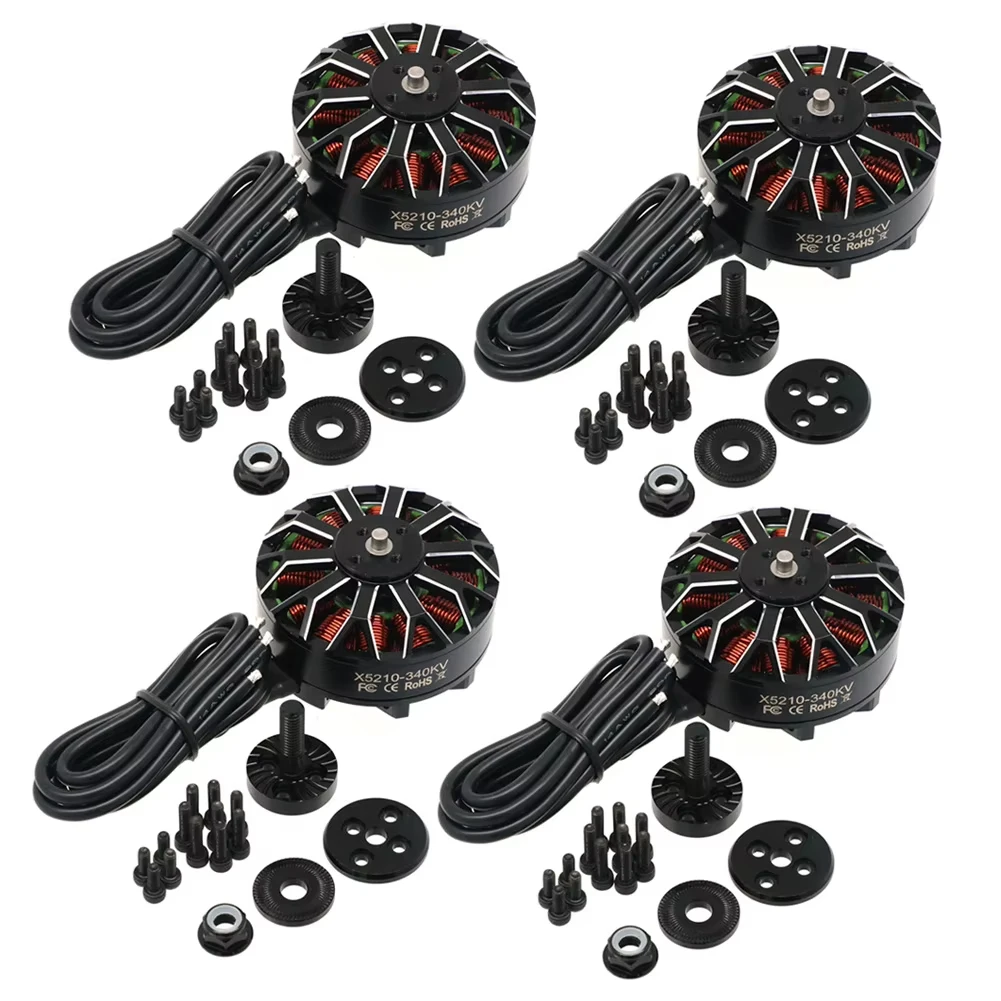 4PCS UAngle X5210 5210 340KV / 500KV Waterproof Brushless Motor Part For FPV Multirotor Motors RC Helicopters Toy Accessorys