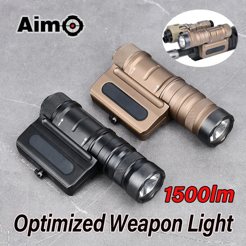 

Tactical OWL Flashlight Optimized Weapon Light Metal Airsoft Flashlight 1500 Lumen 20mm Rail Hunting Light Cloud Defensive Torch