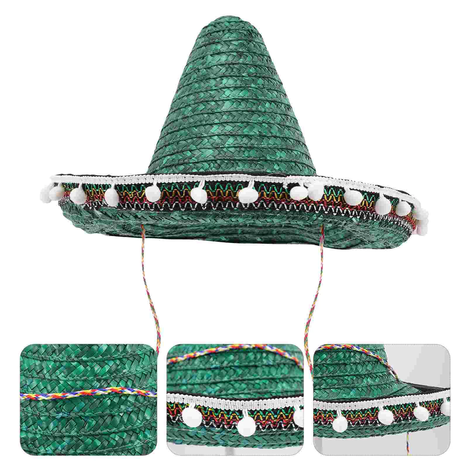 

Mexican Sombrero Hats for Party Decorations Supplies Adult Straw Women's & Caps