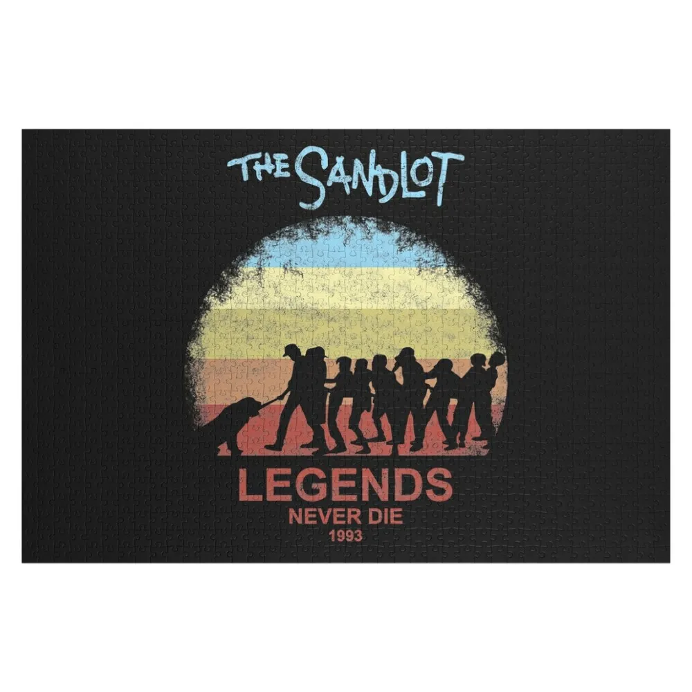 Sandlot 16 بازل قطع مع لعبة صور الأطفال صناديق خشبية اسم مخصص لغز الخشب