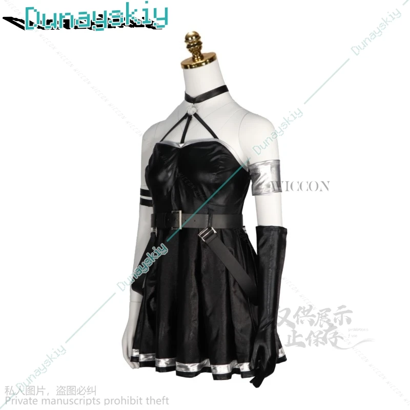 Mulheres Frieren Samambaia Anime Vestido preto, além de viagem, Halloween, Festa de Carnaval Roupas, Ubel Cosplay Traje, Lolita