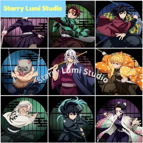 Demon Slayer Tanjiro Hashira 5D Diamond Painting Kit, Perfect Gift for Kimetsu no Yaiba Fans.