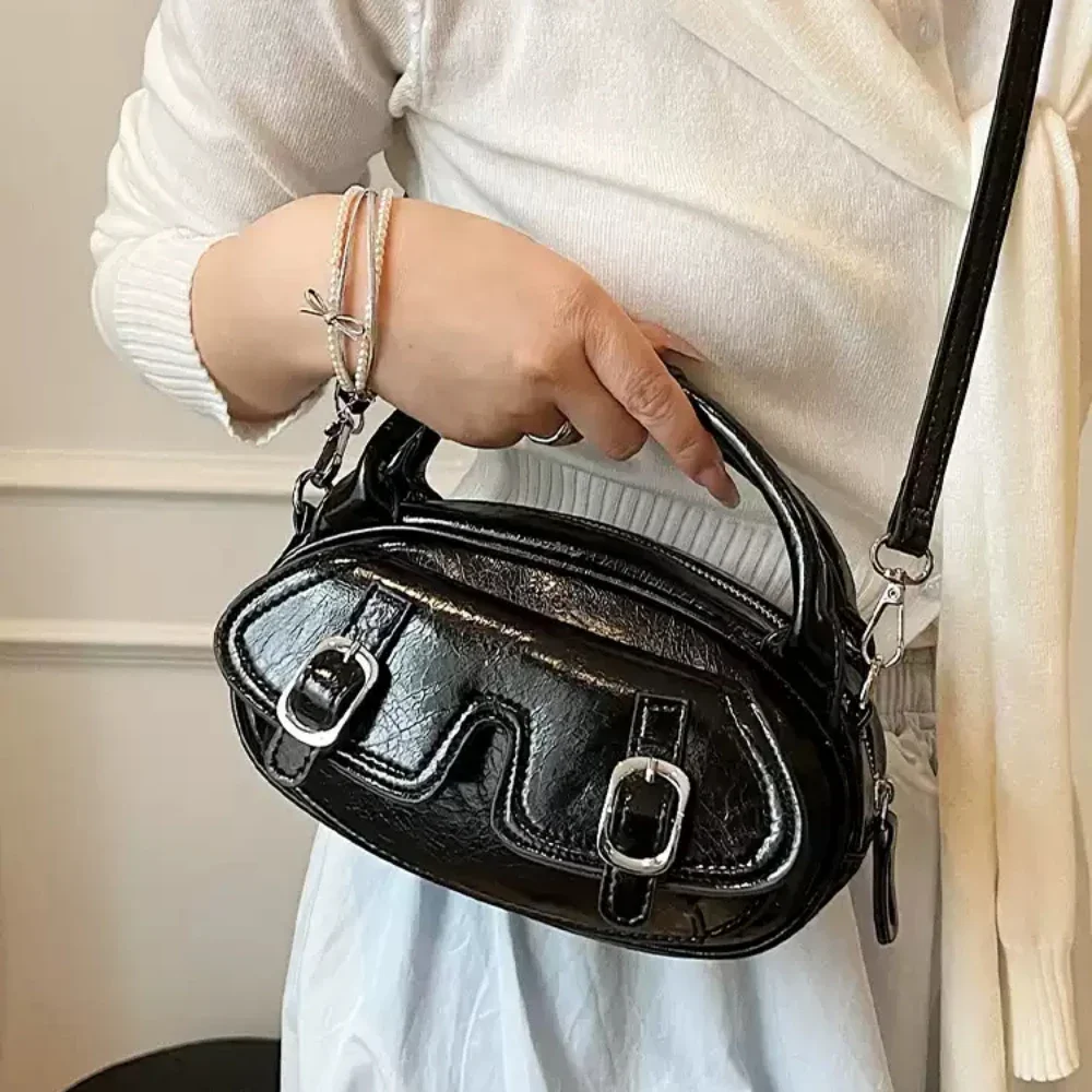 

Summer Solid Square Handbags Women's Casual All-Match Delicate PU Leather Crossbody Bag Versatile Commute One Shoulder Bags