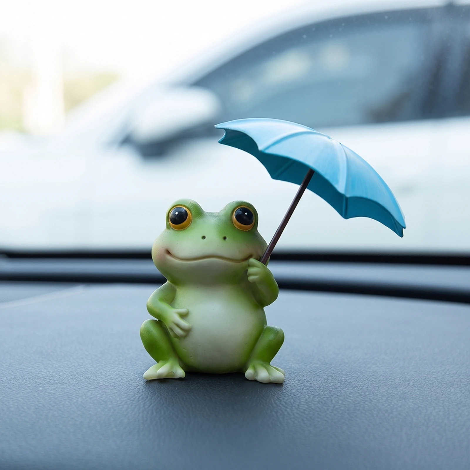 Miniature Frog Figurine Whimsical Frog Statue Miniature Toad Statue Adorable Charming for Collectors, Desk, Shelf