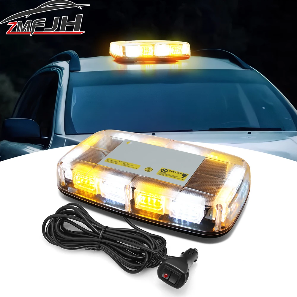 

LED Roof Top Strobe Lights Car Safety Warning Flashing Light Magnetic Flash Beacon Signal Lamps Yellow/Red For Car Truck Light