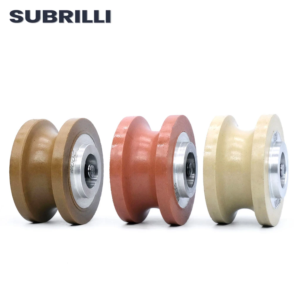 

SUBRILLI Resin Bond Diamond Profile Grinding Wheel Full Bullnose Edge Abrasive V 20mm Profiling Router Bits Granite Marble Hand