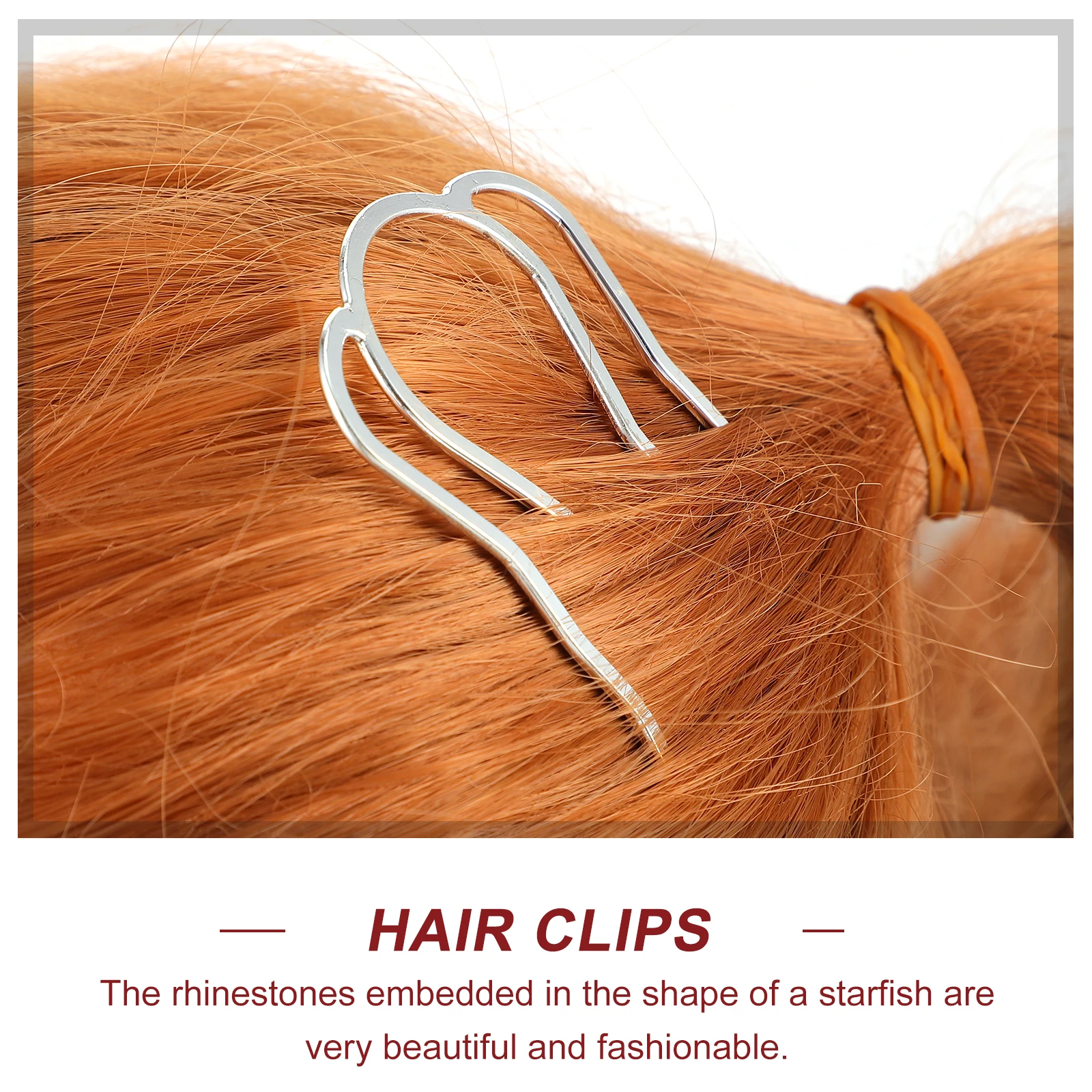 

6pcs Hairpins Set Multicolor U Type Vintage Style Women Hair Clips Lightweight Decorative Accessories for Hairstyles