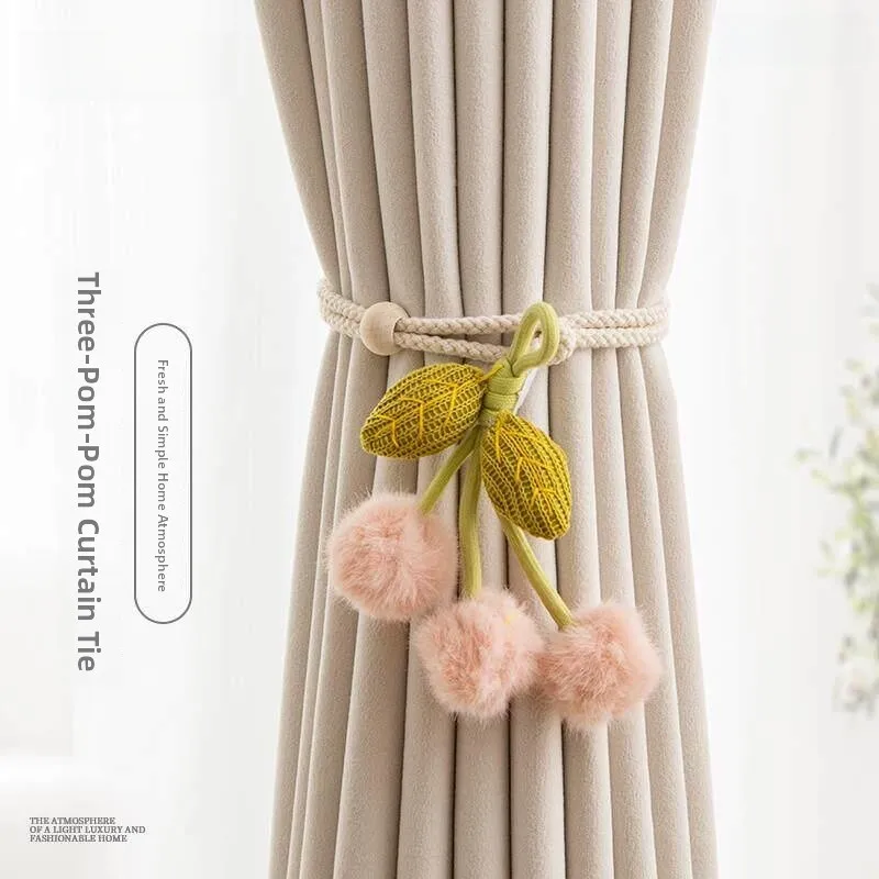 

Элегантный современный декоративный шнурок для штор с кисточками, простой стиль, тканевые аксессуары для оконных штор, для дома