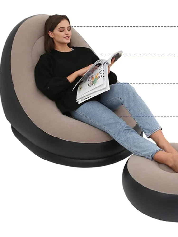 Cover Chair No Filler Lounger Seat Bean Bag Pouf Puff Couch Tatami Living Room High Quality Inflatable Bed