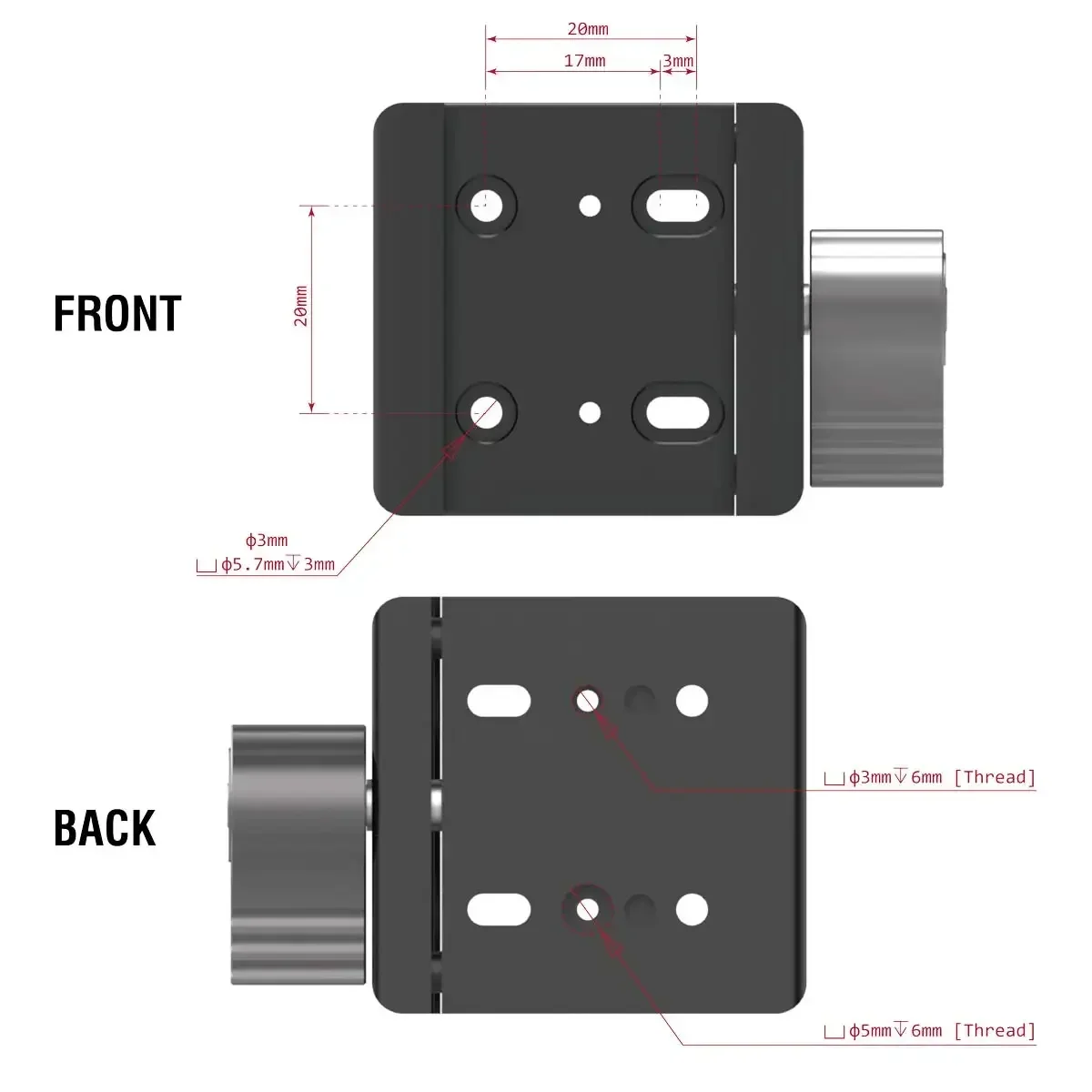 NEJE laser module fixing bracket, only applicable to NEJE 5 /NEJE Max 4/NEJE Max 5C, stable and practical