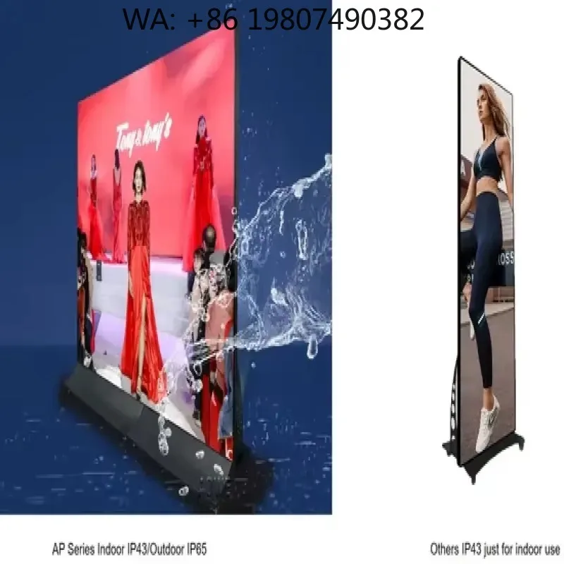 P2.84-P6.25 Transparent LED Poster, Floor Standing , New Design Screen for Indoor Commercial Exhibition Use