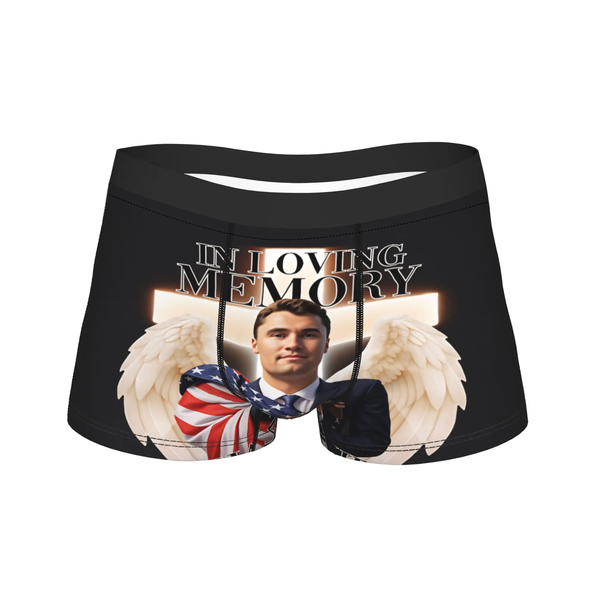 Charlie Kirk Angelic Advocate sous-vêtements Design tronc qualité hommes caleçons respirant Shorts slips cadeau