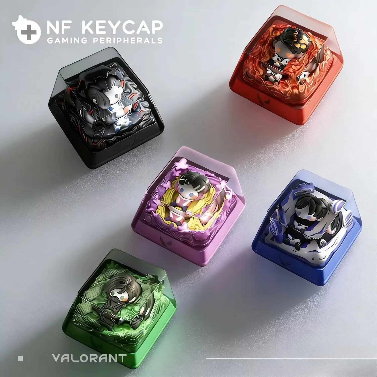 New Valorant Keycaps Personalized Gaming Keycap Set for MX Mechanical Keyboard Best Gamer Gift
