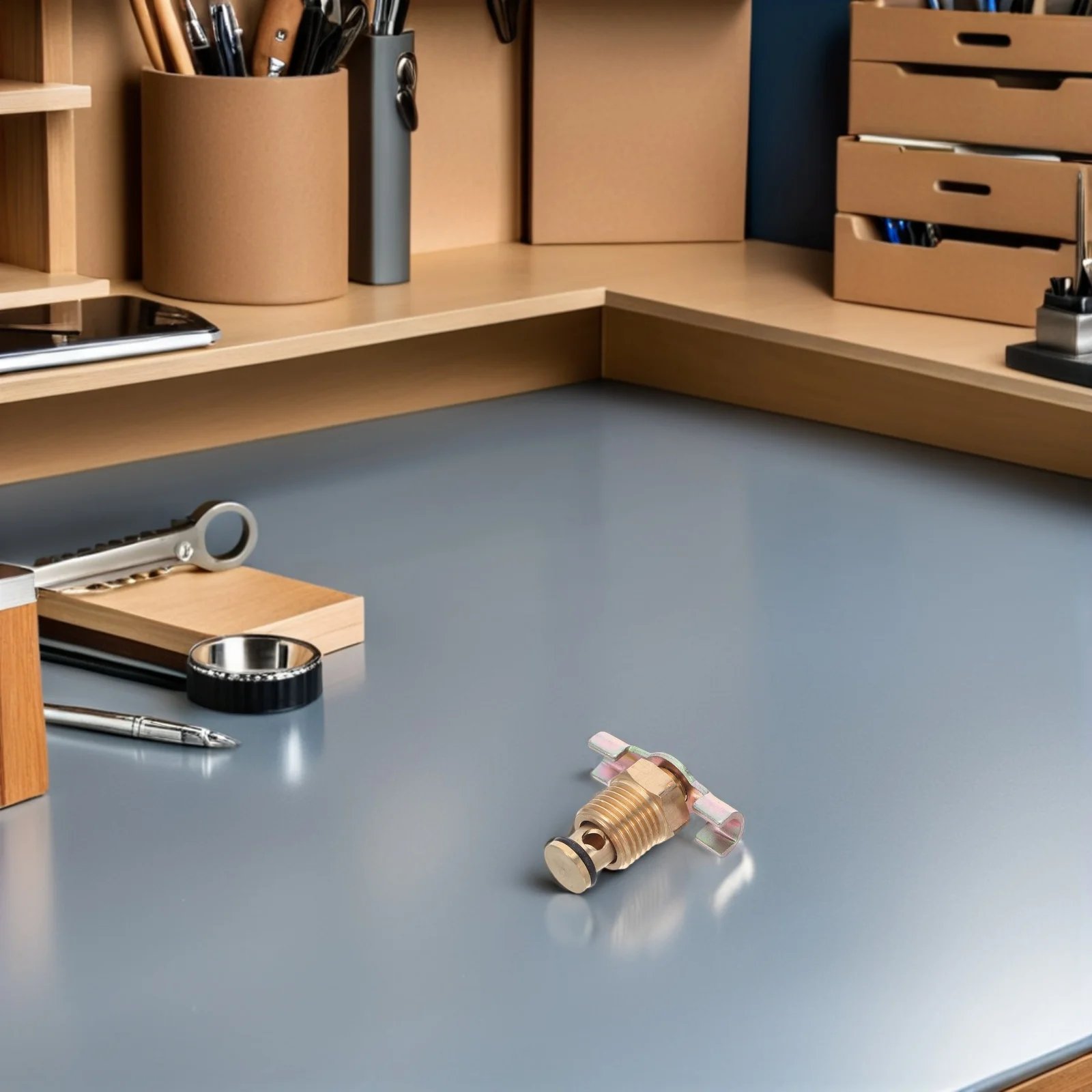 

4pcs Air Compressor Drain Valve 1/4Inch Male Thread Quiet Operation Efficient Drainage Durable Metal Construction Industrial