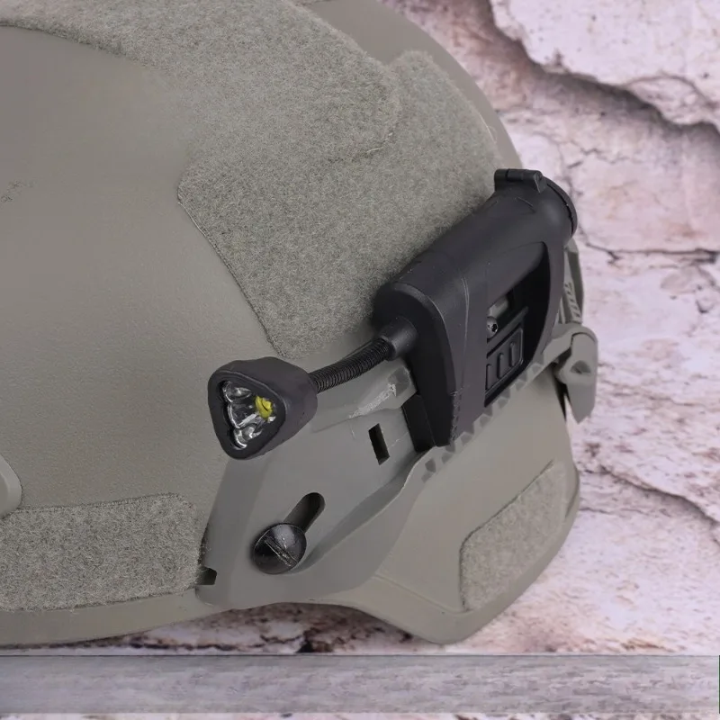 

3-Speed Light Tactical Helmet Light | Energy-Saving Outdoor Lamp with Base, Durable Illumination Gear for Night Activities