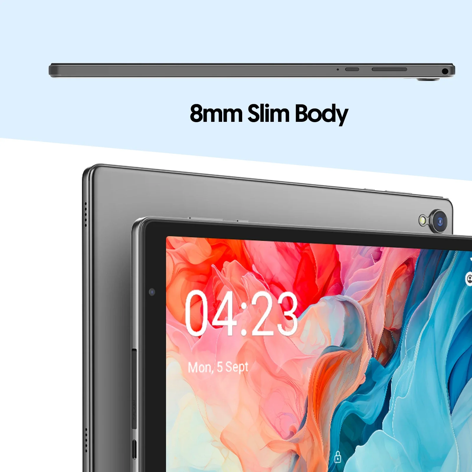 Nieuwste Android 14 tablet, 10-inch tablet, quad-core processor, 5G WiFi, 4GB ROM + 32GB RAM, 1280*800 resolutie, 6000mAh batterij