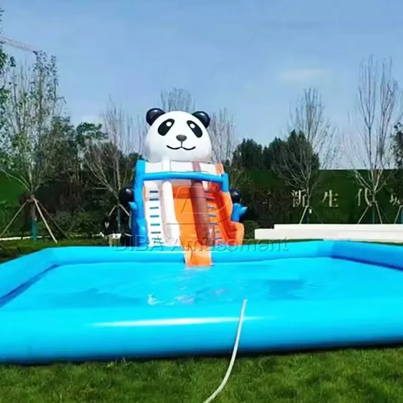 Hot Sale Commercial Use Inflatable Slip and Slide Water Slide Pool Inflatable Slide