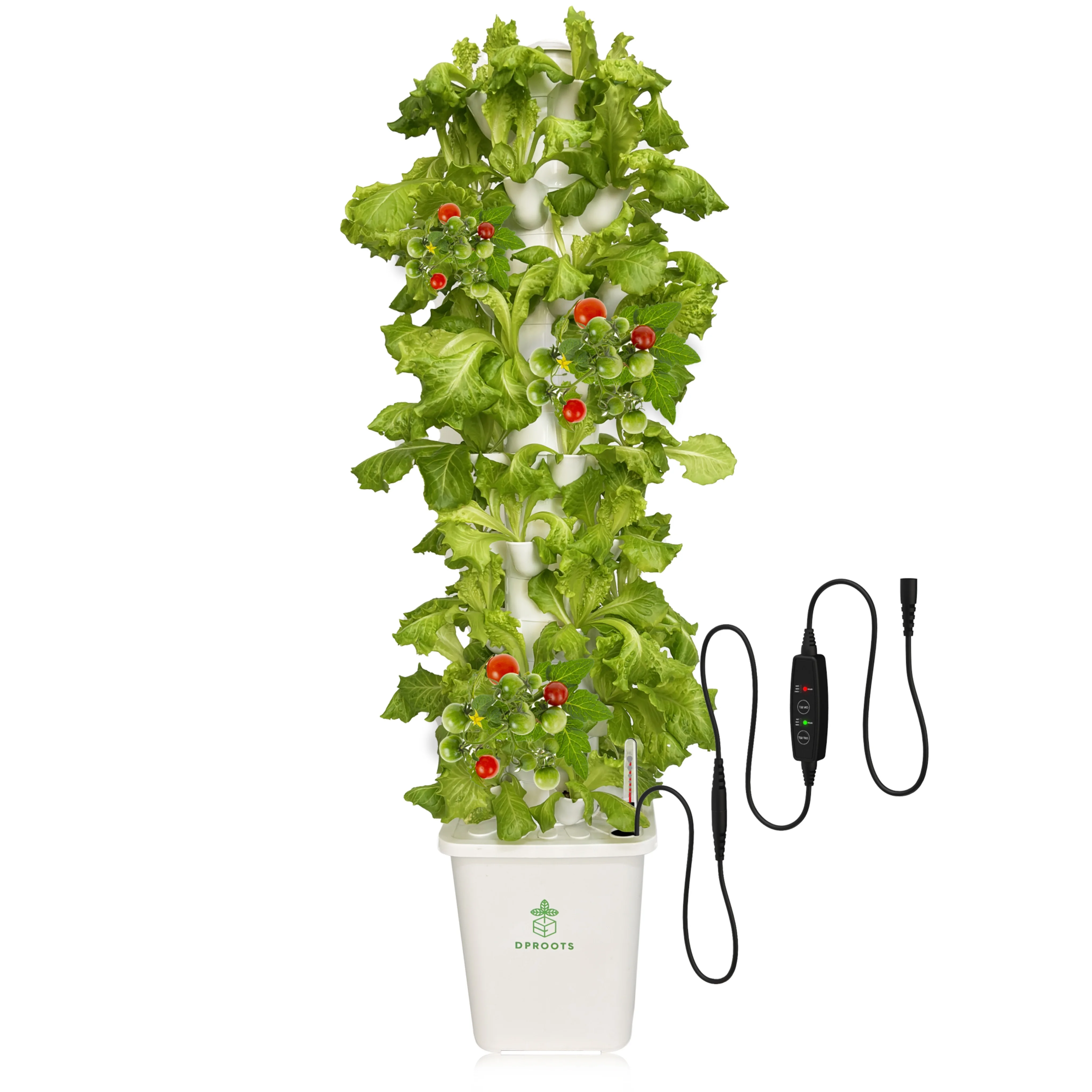 

9-Layer 45 Pods Hydroponic Tower Growing System for Indoor Full Setup Greenhouse Grow Vegetables Vertical Garden Planting Tool