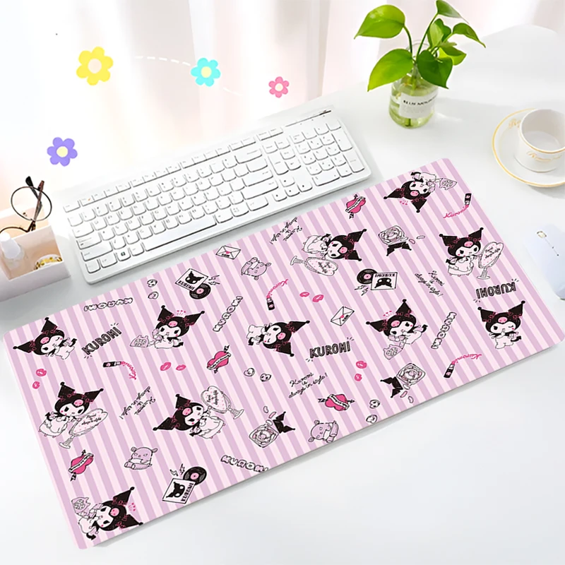 Large Gaming Customized Kulomi Mouse pad Office desk mat Game keyboard pad Desk Mats Sanrio Fashion Girl gift Home Decor