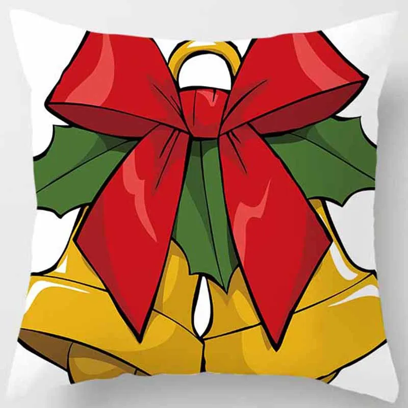 Christmas  Cats with The Apples Pillow Covers Short Plush High Quality Thick Two Sides Printed Pattern Pillow Cases image 2