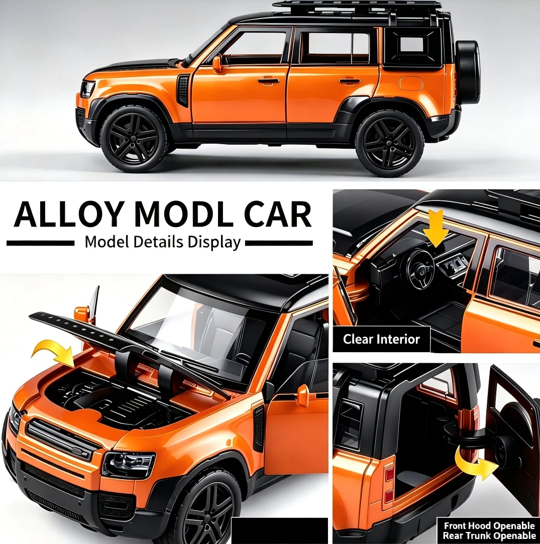 `1:36 Alloy Race Muscle Replica Pull-Back Openable Doors, Diecast Metal Supercar for Automobile Hobby Collection`