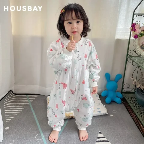 Babysovsäck söt flickor vinter varm babysovsäck med fötter 1-4 år barn tillväxtfilt sovkläder barnsovsäck 10 best sales sovsäck för bebis - №4