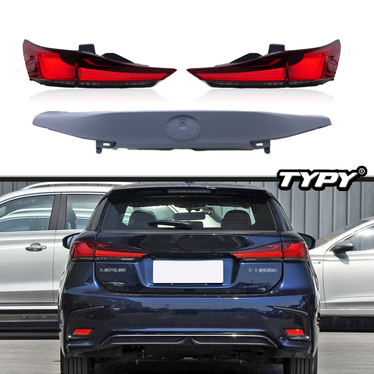 

TYPY Car Tail Lights For Lexus CT200 2011-2017 LED Car Tail Lamps Daytime Running Lights Dynamic Turn Signals Car Accessories