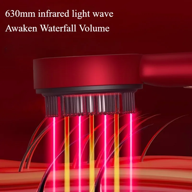 

Electric Hair Regrowth Comb Infrared Light Scalp Massager Anti Hair Loss Acupoint Stimulator Vibration Therapy Use Hair Care