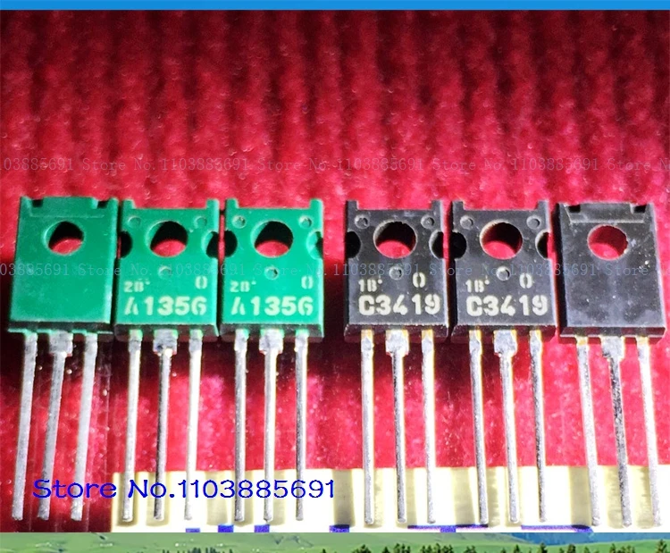 2pcs/lot=a pair 2SA1356 2SC3419 A1356 C3419