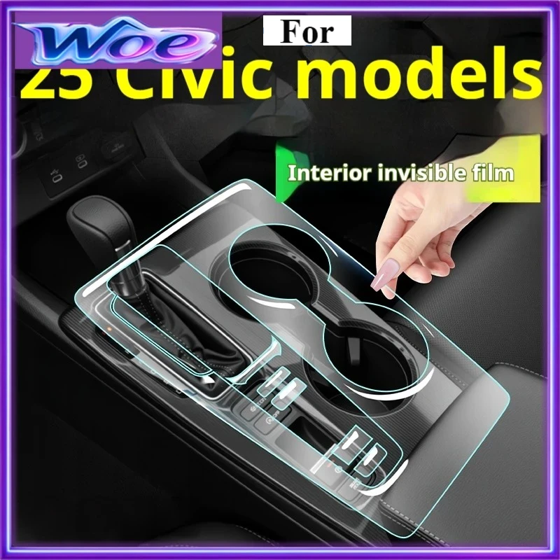 For Honda Civic 11th Gen 2025 - Complete TPU Protection Kit | Anti-Scratch Film for Touchscreen & Interior Trim