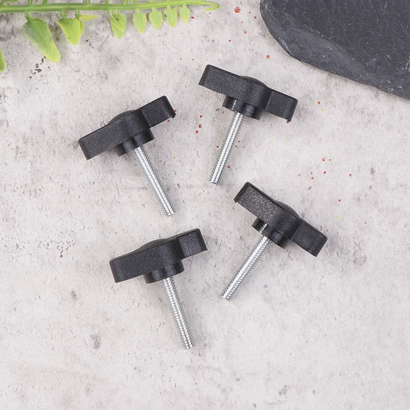 New 4Pcs M4 304 Stainless Steel Thumb Screws Z-Shaped Handle Bolt Hand Knob Mechanically Adjustable Thumb Butterfly Wing Screws