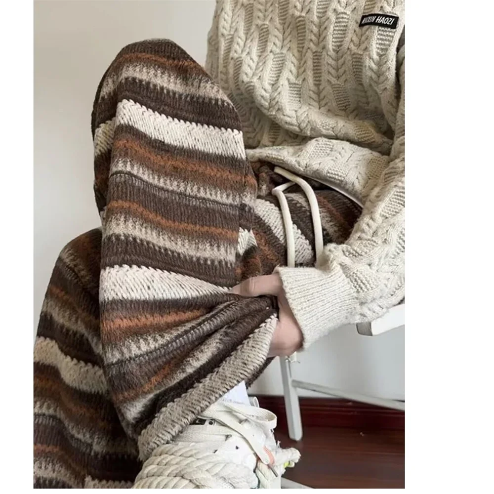 Korean Women Knit Vest Coat Casual Daily Wear Grey Knit Cardigan Sleeveless Sweater Top Loose Fit Autumn Winter Outfit Fashion