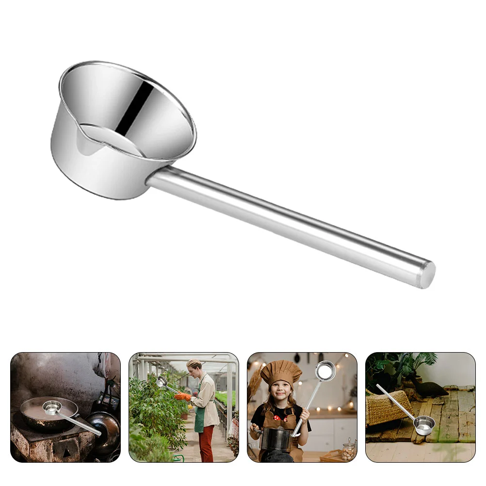 

Stainless Steel Spoon Canning Scoop Cupping Plant Platter Water Household Kitchen Gadget Ladle Body Wash Baby