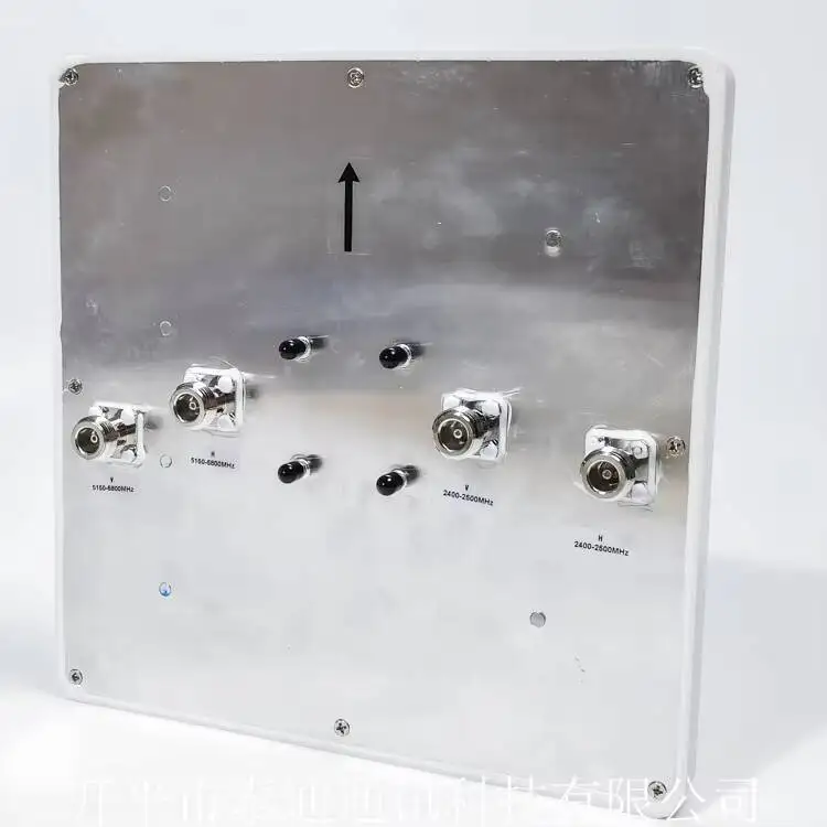 4X4 MIMO 5G لوحة مستقطبة مزدوجة 2.4Ghz 5.8Ghz 14Dbi 4-Port Band لوحة لاصقة مزدوجة الجوانب هوائي واي فاي عمودي #2