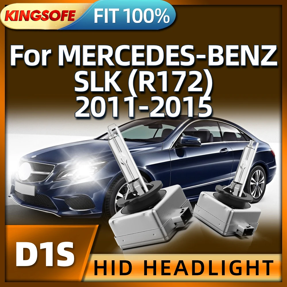 

KINGSOFE 2PCS NEW 35W D1S Xenon HID Bulb Car Lamp 6000K Headlight For MERCEDES-BENZ SLK R172 2011 2012 2013 2014 2015